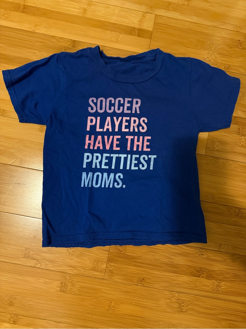Girls' Blue 'Soccer Players Have the Prettiest Moms' Graphic Tee